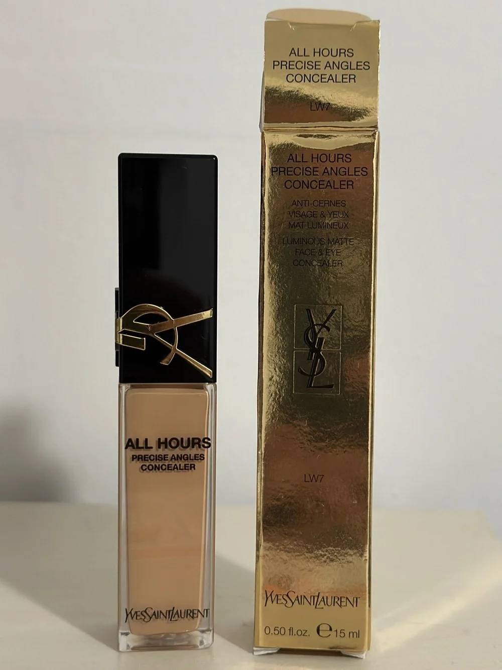 YSL All Hours Precise Angles Full-Coverage Concealer — LW2